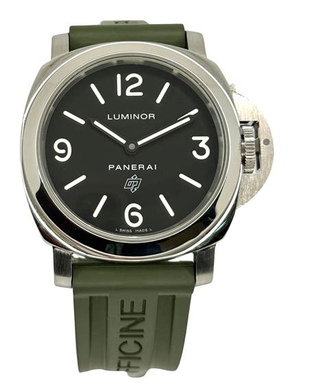 panerai green rubber|panerai watch band sizes.